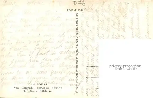 AK / Ansichtskarte Poissy Vue generale Bords de la Seine Eglise Abbaye Poissy