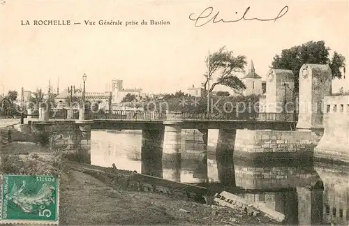 AK / Ansichtskarte La_Rochelle_Charente Maritime Vue generale prise du Bastion La_Rochelle