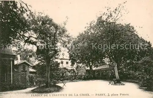 AK / Ansichtskarte Passy en Valois Jardin de lInstitut de la Croix Place Possoz Passy en Valois