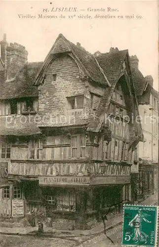 AK / Ansichtskarte Lisieux Grande Rue Vieilles Maisons demolies en mai 99 Lisieux