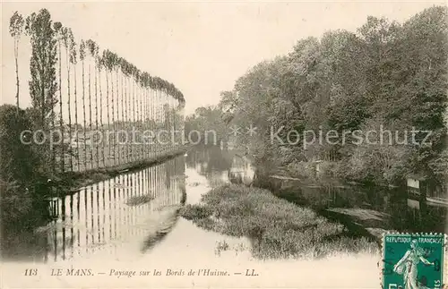 AK / Ansichtskarte Le_Mans_Sarthe Paysage sur les Bords de l Huisne Le_Mans_Sarthe