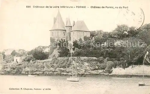 AK / Ansichtskarte Pornic Chateau de Pornic vu du Port Pornic