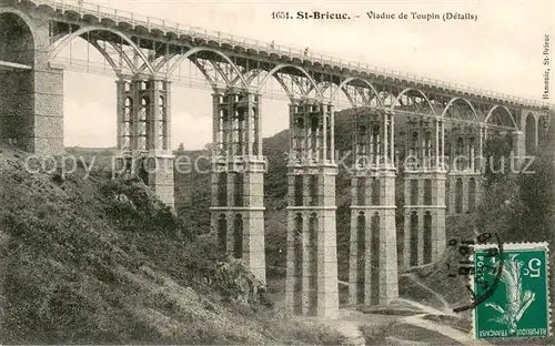 AK / Ansichtskarte Saint Brieuc_Cotes d_Armor Viaduc de Toupin Details Saint Brieuc_Cotes d