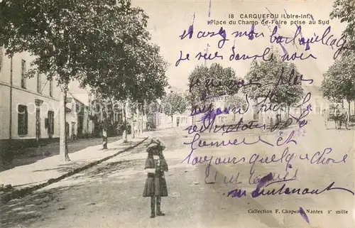 AK / Ansichtskarte Carquefou Place du Champ de Foire prise au Sud Carquefou