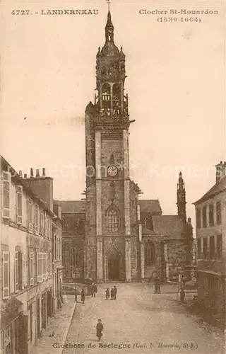 AK / Ansichtskarte Landerneau Clocher St Houardon Landerneau