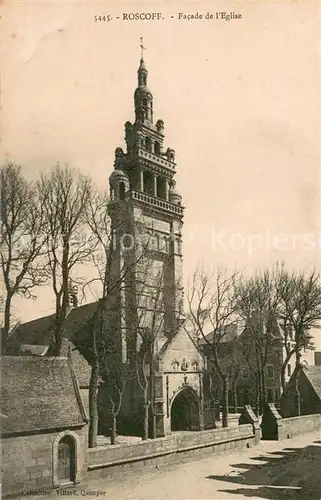 AK / Ansichtskarte Roscoff Facade de l Eglise Roscoff