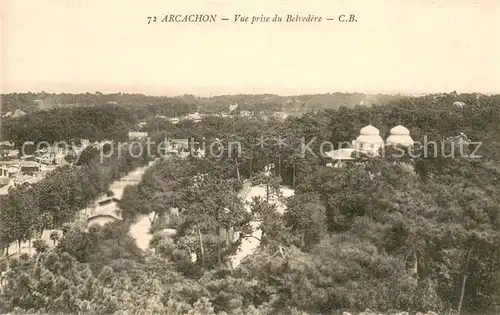 AK / Ansichtskarte Arcachon_Gironde Vue prise du Belvedere Arcachon Gironde