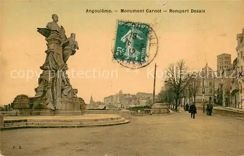 AK / Ansichtskarte Angouleme Monument Carnot Rempart Desaix Angouleme