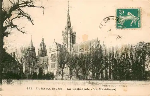 AK / Ansichtskarte Evreux La Cathedrale cote Meridional Evreux