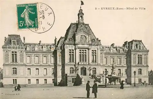 AK / Ansichtskarte Evreux Hotel de Ville Evreux