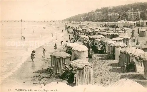 AK / Ansichtskarte Trouville Deauville La Plage Trouville Deauville