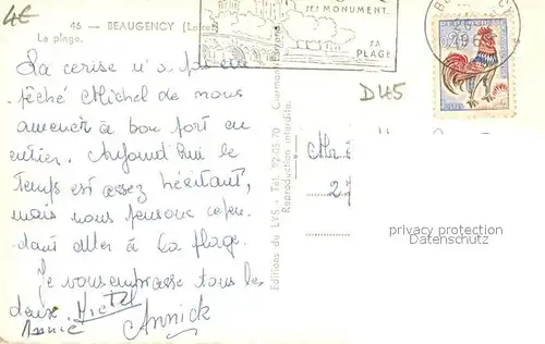 AK / Ansichtskarte Beaugency La plage Beaugency