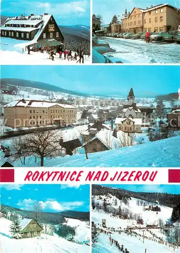 AK / Ansichtskarte Rokytnice_nad_Jizerou Bergbauden Berghotels Panorama Winterlandschaft Riesengebirge Rokytnice_nad_Jizerou