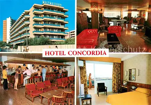AK / Ansichtskarte Palma_de_Mallorca Hotel Concordia Bar Restaurant Palma_de_Mallorca