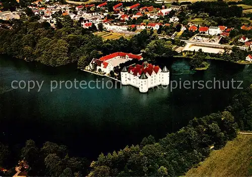 AK / Ansichtskarte Gluecksburg_Ostseebad Wasserschloss Fliegeraufnahme Gluecksburg_Ostseebad