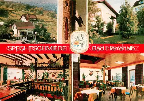 AK / Ansichtskarte Bad_Herrenalb Cafe Restaurant Spechtschmiede Bad_Herrenalb