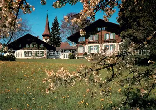 AK / Ansichtskarte Spiez_BE Ferienheim Olvido Baumbluete Spiez_BE