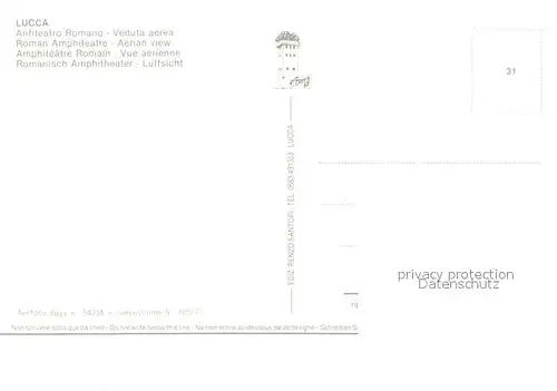 AK / Ansichtskarte Lucca Anfiteatro Romano veduta aerea Lucca