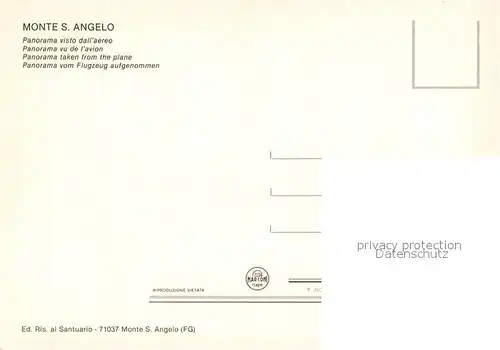 AK / Ansichtskarte Monte_Sant_Angelo Panorama vista dall aereo Monte_Sant_Angelo