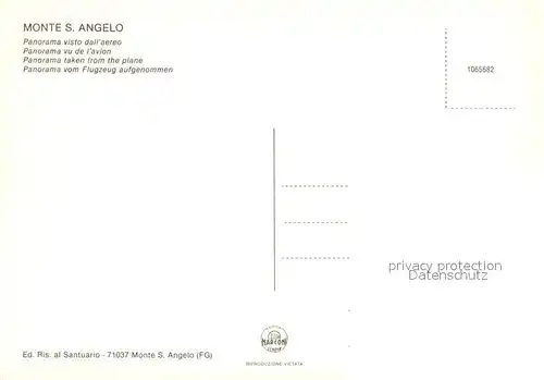 AK / Ansichtskarte Monte_Sant_Angelo Panorama visto dall aereo Monte_Sant_Angelo