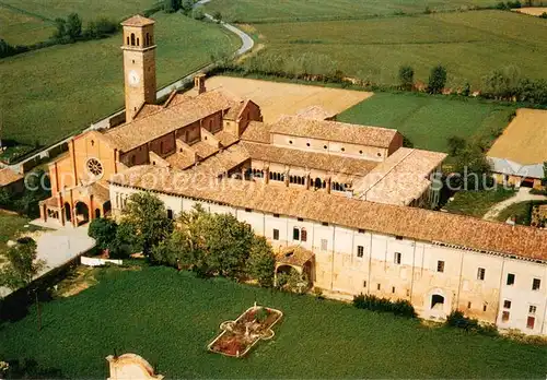 AK / Ansichtskarte Alseno Abbazia Cistercense Chiaravalle della Colomba veduta aerea 