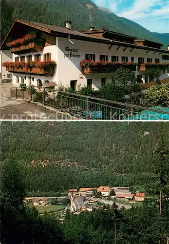 AK / Ansichtskarte Mittewald_Mezzaselva Gasthof Zur Bruecke Panorama Mittewald Mezzaselva