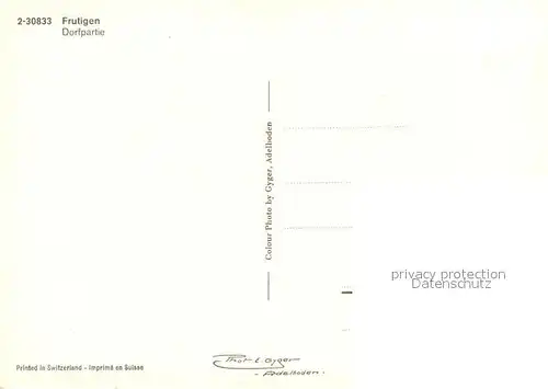 AK / Ansichtskarte Frutigen_BE Dorfpartie Alpen Frutigen BE