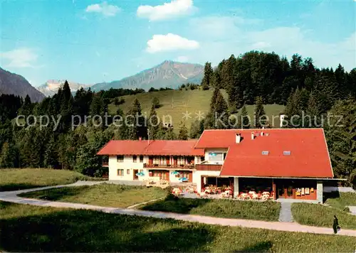 AK / Ansichtskarte Oberstdorf Cafe Restaurant Hotel Garni Gruben im Trettachtal Allgaeuer Alpen Oberstdorf