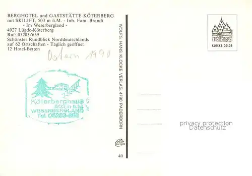 AK / Ansichtskarte Koeterberg Berghotel Gaststaette Modellflugzeuge Bernhardiner Hund Koeterberg