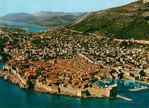 AK / Ansichtskarte Dubrovnik_Ragusa Fliegeraufnahme Dubrovnik Ragusa