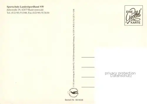 AK / Ansichtskarte Radevormwald Sportschule Landessportbund Fliegeraufnahme Radevormwald