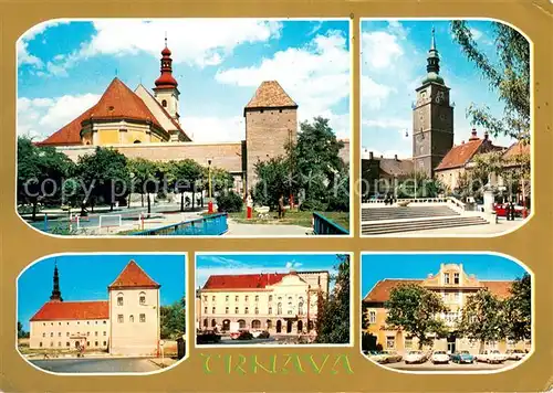 AK / Ansichtskarte Trnava Bernolakova brana Mestska veza Zapadosiovenske muzeum Mestske divadlo Hotel Park Trnava