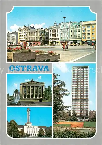 AK / Ansichtskarte Ostrava Krajske mesto Severomoravskeho kraje Centrum uhelne panve a zelezarskeho prumyslu misto silneho delnickeho hnuti Ostrava
