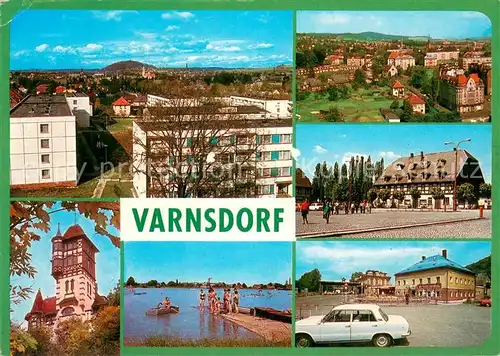 AK / Ansichtskarte Varnsdorf Pohranici mesto s hranicnim prechodam de NDR Metropole vyroby damskych puncoch Varnsdorf