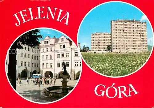 AK / Ansichtskarte Jelenia_Gora_Hirschberg_Schlesien Stolica wojewodztwa Zabytkowa zabudowa Starego Miasta Jelenia_Gora