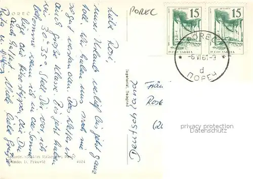 AK / Ansichtskarte Porec Ortsmotiv Porec