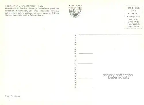 AK / Ansichtskarte Krkonose Spindleruv Mlyn Krkonose