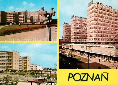 AK / Ansichtskarte Poznan_Posen Rataje osidele Piastowskie i Jagiellonskie Wiezowce przy ulicy Czerwonej Armii Poznan Posen