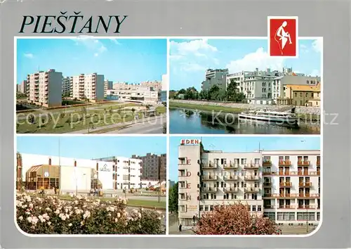 AK / Ansichtskarte Piestany Sidlisko Juh Nabrezie i Krasku Obchodny dom Prior Hotel Eden a liecebny dom Jalta Piestany