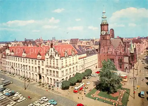 AK / Ansichtskarte Wroclaw Rynek Sukiennice Ratusz Wroclaw