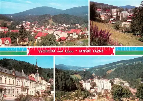 AK / Ansichtskarte Svoboda_nad_upou Janske Lazne Celkovy pohled na Svobodu n Upou Dolni cest Janskych Lazni Nova vystavba Svoboda_nad_upou
