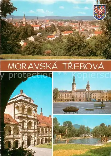 AK / Ansichtskarte Moravska_Trebova Byla zalozena kolem Zamek s arkadami ma dnesni podobu Mesto je pro zachovalost jadra pamatkovou rezervaci Moravska Trebova