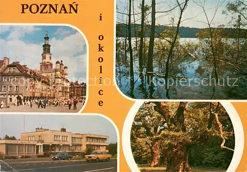 AK / Ansichtskarte Poznan_Posen Stary Rynek w Poznaniu Ratusz Muzeum Park Narodowy  Poznan Posen