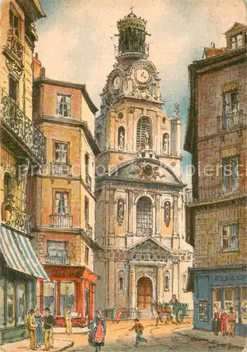 AK / Ansichtskarte Nantes_Loire_Atlantique Eglise Ste Croix Nantes_Loire_Atlantique