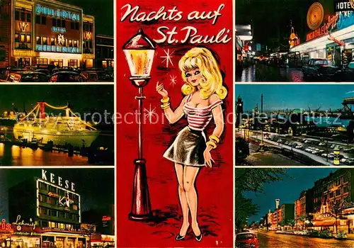 AK / Ansichtskarte St_Pauli Ansichten bei Nacht St_Pauli