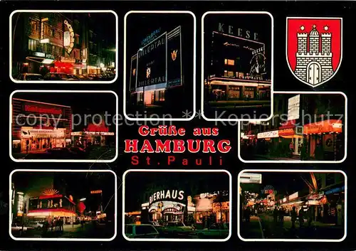 AK / Ansichtskarte St_Pauli Reeperbahn Motive bei Nacht St_Pauli