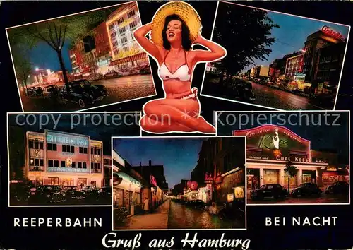 AK / Ansichtskarte St_Pauli Reeperbahn Motive bei Nacht St_Pauli