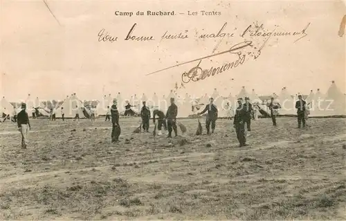 AK / Ansichtskarte Camp_du_Ruchard Les Tentes Soldats Camp_du_Ruchard