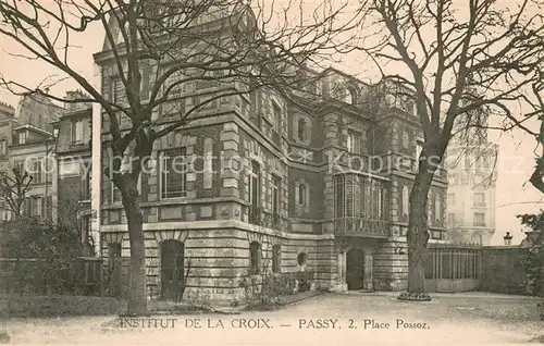 AK / Ansichtskarte Passy_Seine Place Possoz Institut de la Croix 