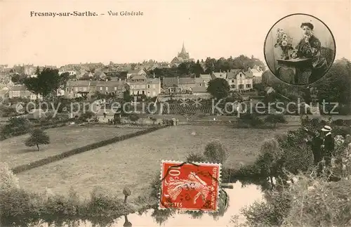 AK / Ansichtskarte Fresnay sur Sarthe Vue generale Fresnay sur Sarthe